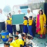 black board donation to street school 2018